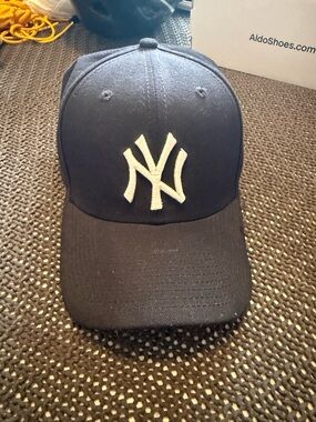 New Era Black Baseball Cap with White Interior Trim